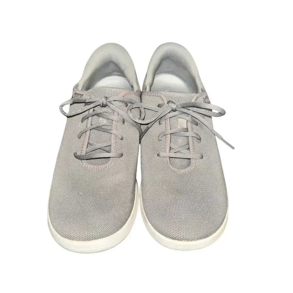 Kizik Madrid Eco-Knit Sneakers Unisex Size Men's 11.5 Women's 13 Gray White Shoe